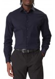 CALVIN KLEIN REG ESNTL POPLIN NOS STR SLD ΠΟΥΚΑΜΙΣΟ ΑΝΔΡΙΚΟ DARK NAVY