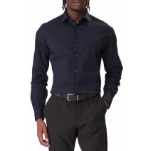 CALVIN KLEIN REG ESNTL POPLIN NOS STR SLD ΠΟΥΚΑΜΙΣΟ ΑΝΔΡΙΚΟ DARK NAVY