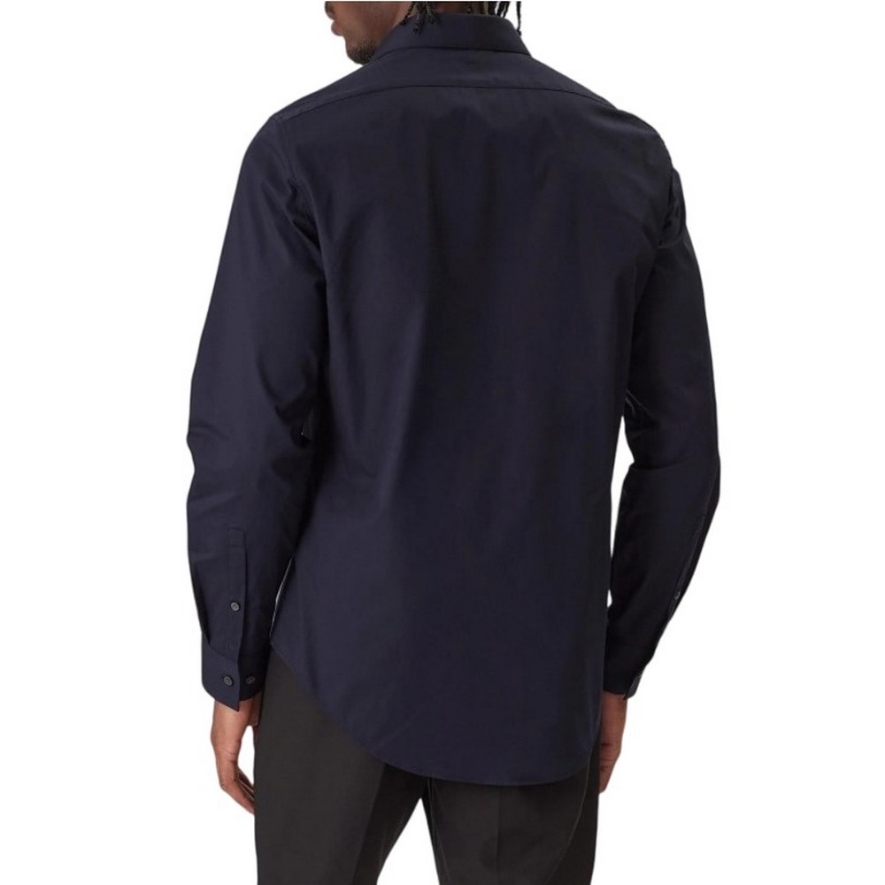 CALVIN KLEIN REG ESNTL POPLIN NOS STR SLD ΠΟΥΚΑΜΙΣΟ ΑΝΔΡΙΚΟ DARK NAVY