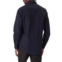 CALVIN KLEIN REG ESNTL POPLIN NOS STR SLD ΠΟΥΚΑΜΙΣΟ ΑΝΔΡΙΚΟ DARK NAVY