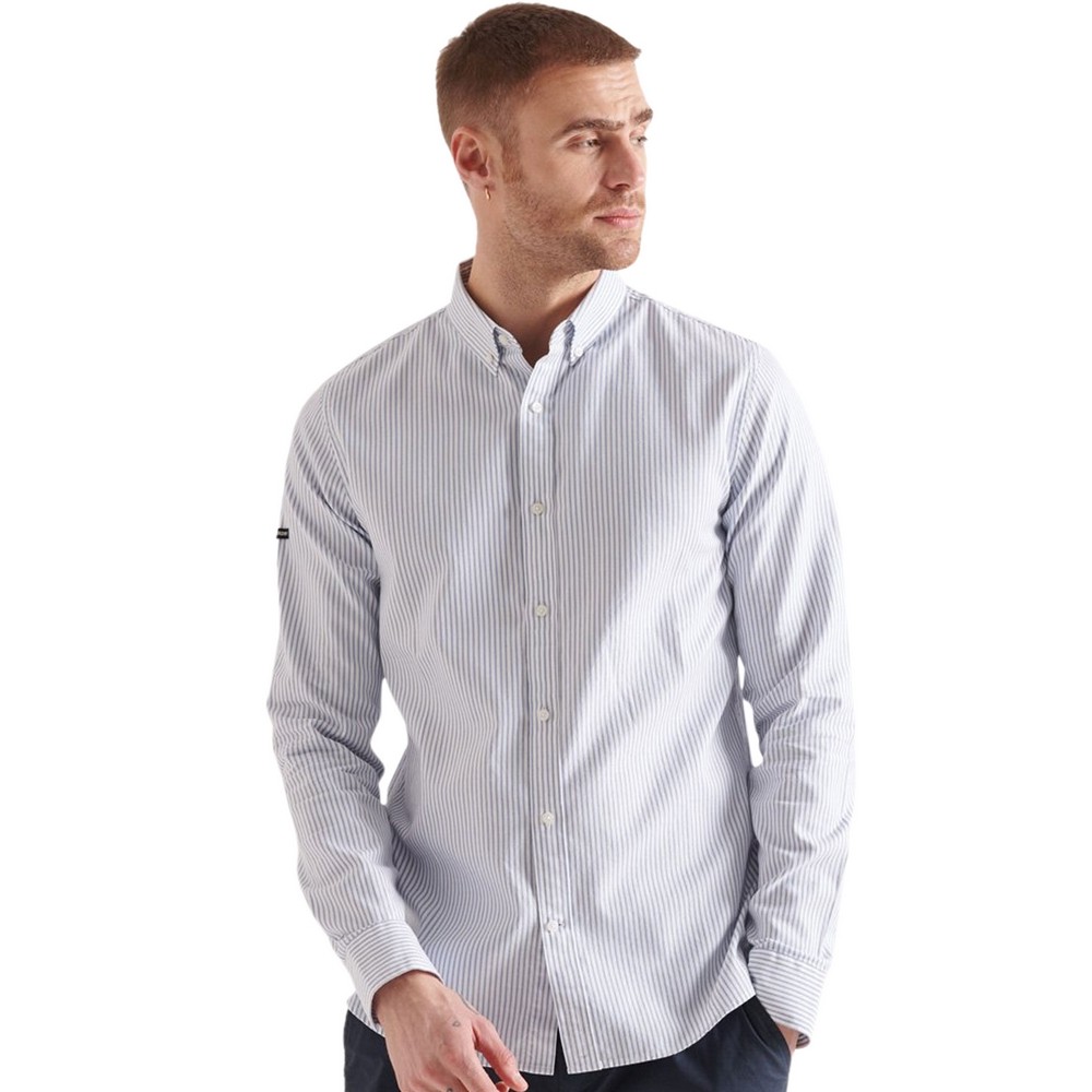 ΠΟΥΚΑΜΙΣΟ ΑΝΔΡΙΚΟ SUPERDRY NAVY/WHITE