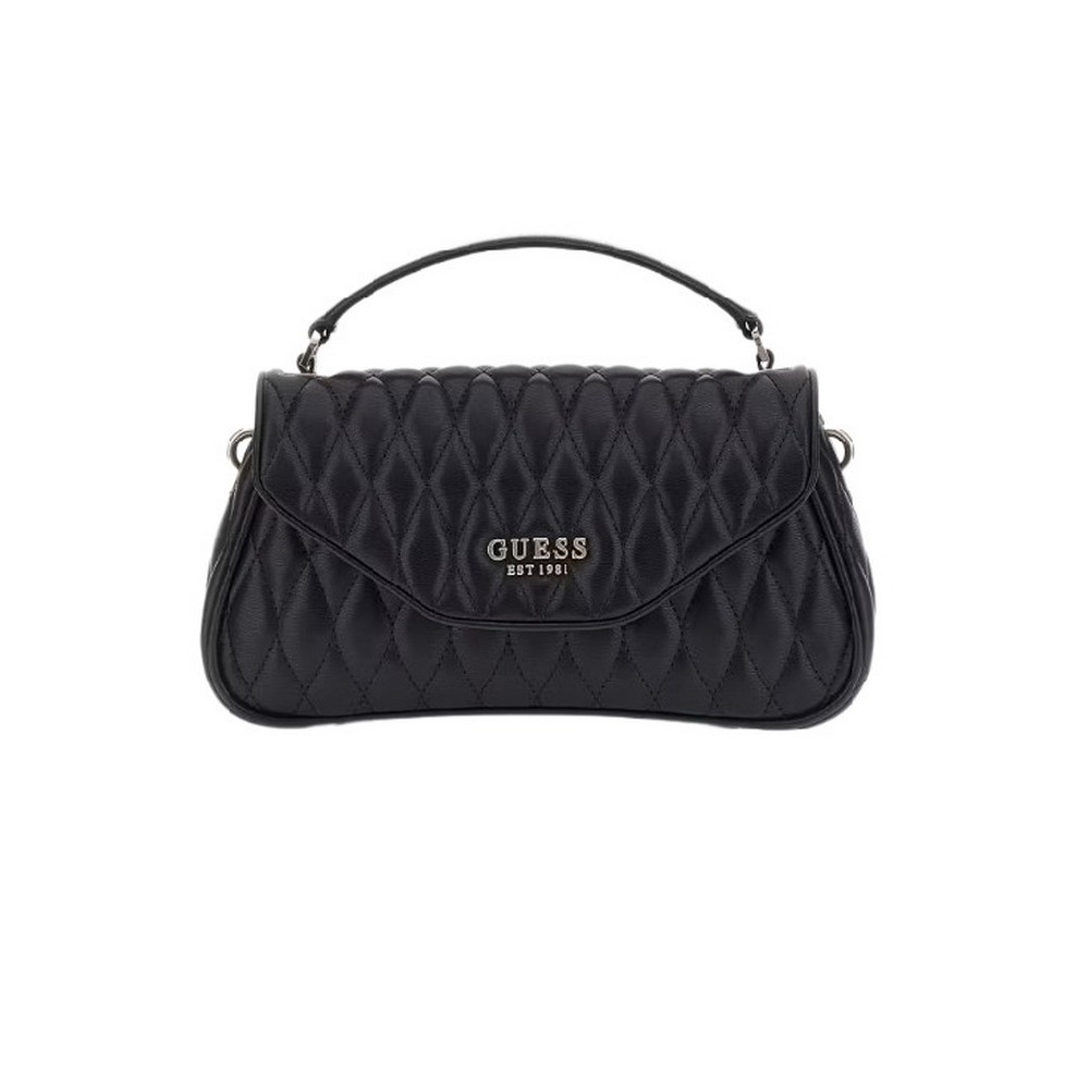 GUESS BOLENA MINI SATCHEL ΤΣΑΝΤΑ ΓΥΝΑΙΚΕΙΑ BLACK