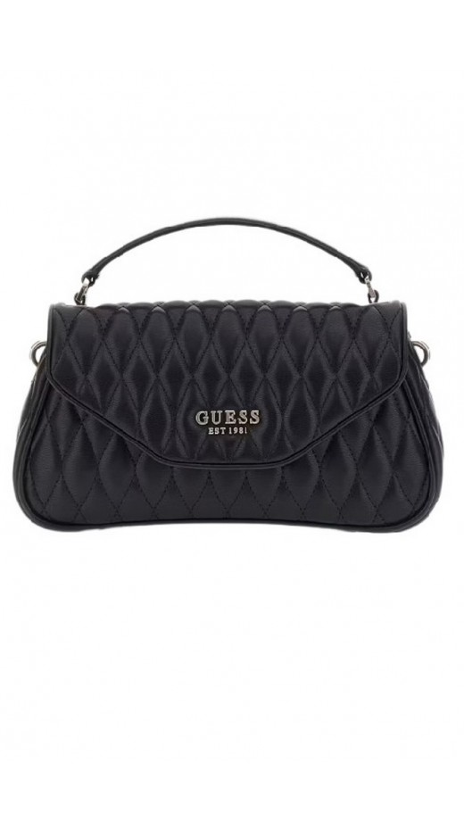 GUESS BOLENA MINI SATCHEL ΤΣΑΝΤΑ ΓΥΝΑΙΚΕΙΑ BLACK