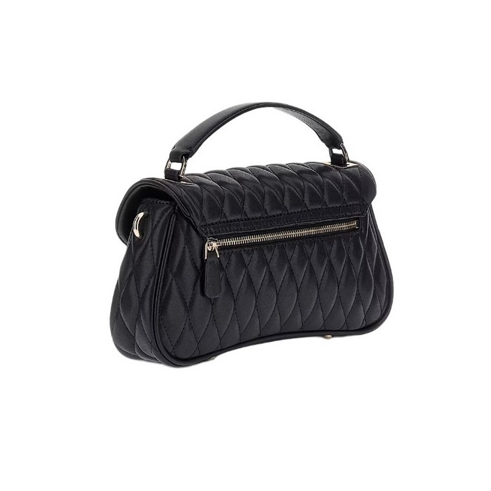 GUESS VALLA TOP HANDLE FLAP ΤΣΑΝΤΑ ΓΥΝΑΙΚΕΙΑ BLACK