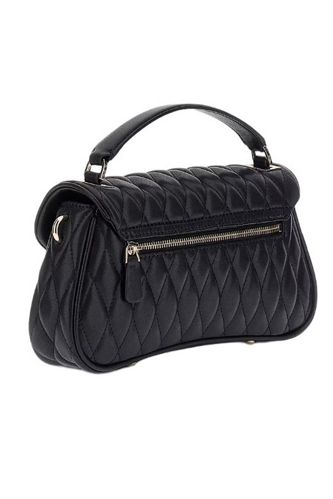 GUESS VALLA TOP HANDLE FLAP ΤΣΑΝΤΑ ΓΥΝΑΙΚΕΙΑ BLACK