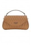 GUESS VALLA TOP HANDLE FLAP ΤΣΑΝΤΑ ΓΥΝΑΙΚΕΙΑ BEIGE