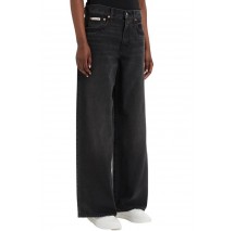 CALVIN KLEIN JEANS THE WIDE LEG EVENING BLACK ΤΖΙΝ ΠΑΝΤΕΛΟΝΙ ΓΥΝΑΙΚΕΙΟ BLACK DENIM