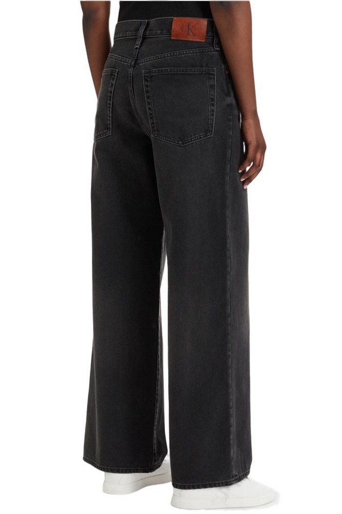 CALVIN KLEIN JEANS THE WIDE LEG EVENING BLACK ΤΖΙΝ ΠΑΝΤΕΛΟΝΙ ΓΥΝΑΙΚΕΙΟ BLACK DENIM
