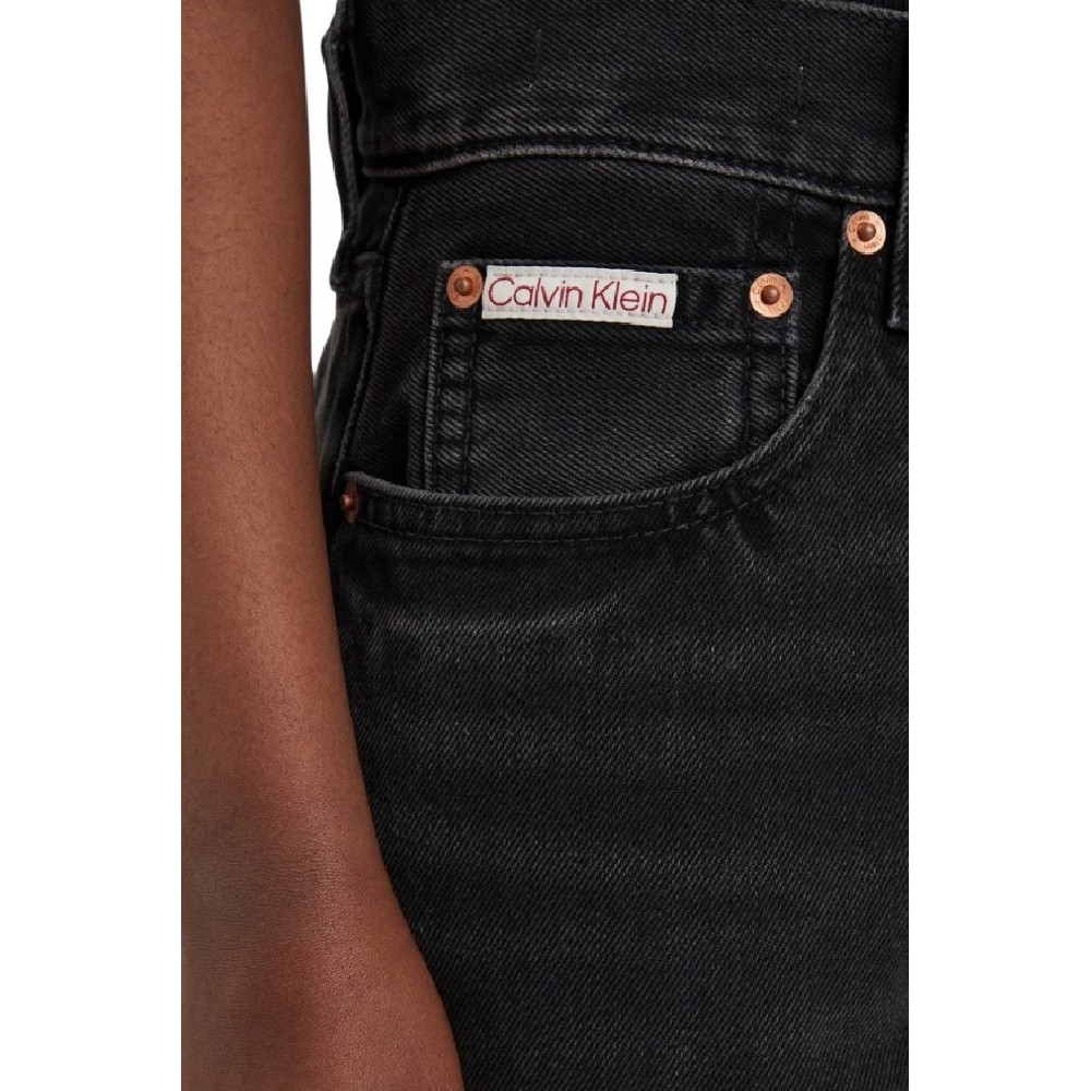CALVIN KLEIN JEANS THE WIDE LEG EVENING BLACK ΤΖΙΝ ΠΑΝΤΕΛΟΝΙ ΓΥΝΑΙΚΕΙΟ BLACK DENIM