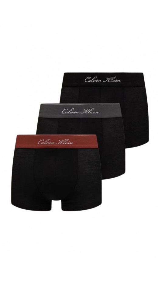 CALVIN KLEIN LOW RISE TRUNK 3PK ΕΣΩΡΟΥΧΟ ΑΝΔΡΙΚΟ BLACK