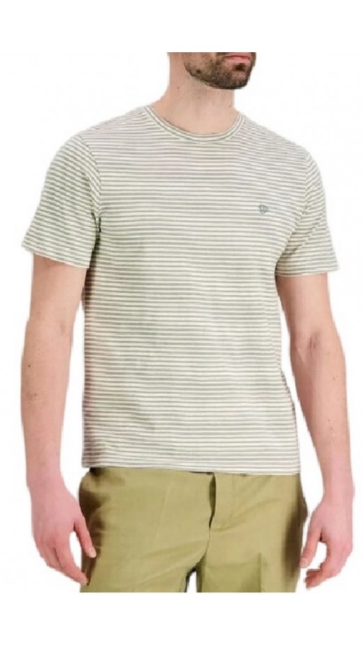 SUPERDRY D2 OVIN CLASSIC ESSENTIAL STRIPE T-SHIRT ΜΠΛΟΥΖΑ ΑΝΔΡΙΚΗ SAGE
