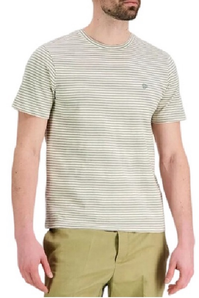 SUPERDRY D2 OVIN CLASSIC ESSENTIAL STRIPE T-SHIRT ΜΠΛΟΥΖΑ ΑΝΔΡΙΚΗ SAGE