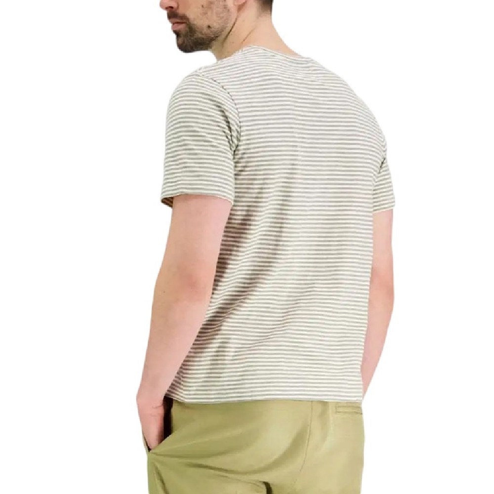 SUPERDRY D2 OVIN CLASSIC ESSENTIAL STRIPE T-SHIRT ΜΠΛΟΥΖΑ ΑΝΔΡΙΚΗ SAGE