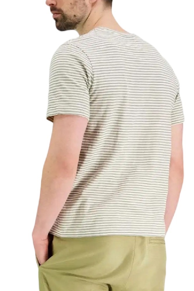 SUPERDRY D2 OVIN CLASSIC ESSENTIAL STRIPE T-SHIRT ΜΠΛΟΥΖΑ ΑΝΔΡΙΚΗ SAGE