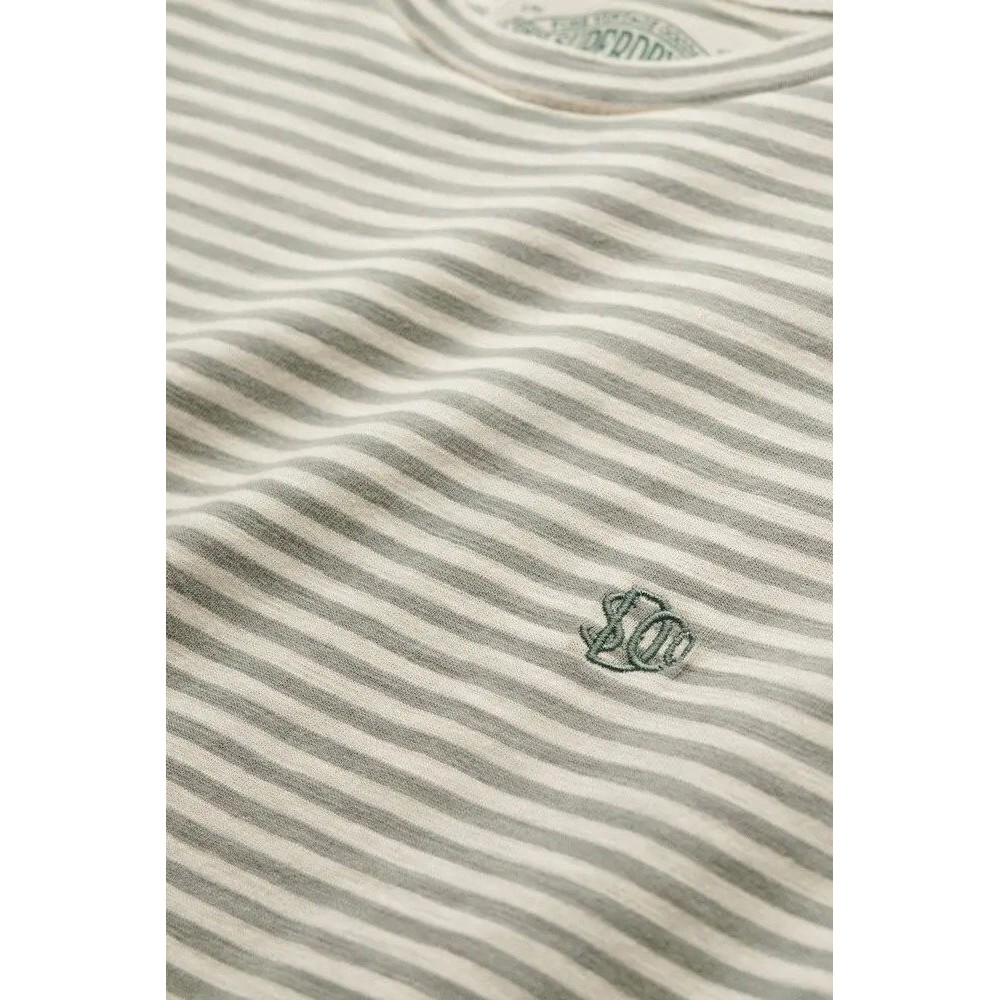 SUPERDRY D2 OVIN CLASSIC ESSENTIAL STRIPE T-SHIRT ΜΠΛΟΥΖΑ ΑΝΔΡΙΚΗ SAGE