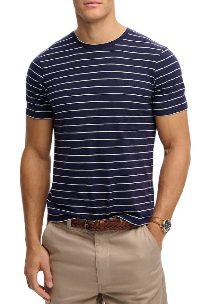 SUPERDRY D2 OVIN CLASSIC ESSENTIAL STRIPE T-SHIRT ΜΠΛΟΥΖΑ ΑΝΔΡΙΚΗ NAVY