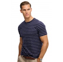 SUPERDRY D2 OVIN CLASSIC ESSENTIAL STRIPE T-SHIRT ΜΠΛΟΥΖΑ ΑΝΔΡΙΚΗ NAVY