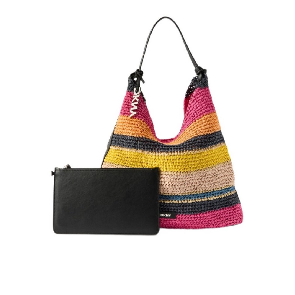 DKNY PAULA HOBO HANDBAG ΤΣΑΝΤΑ ΓΥΝΑΙΚΕΙΑ MULTI