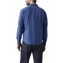 LEVIS SUNSET 1 POCKET STANDARD ΠΟΥΚΑΜΙΣΟ ΑΝΔΡΙΚΟ BLUE