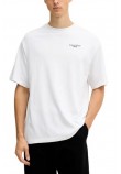 CALVIN KLEIN JEANS LOGO BACK PRINT T-SHIRT ΜΠΛΟΥΖΑ ΑΝΔΡΙΚΗ BRIGHT WHITE