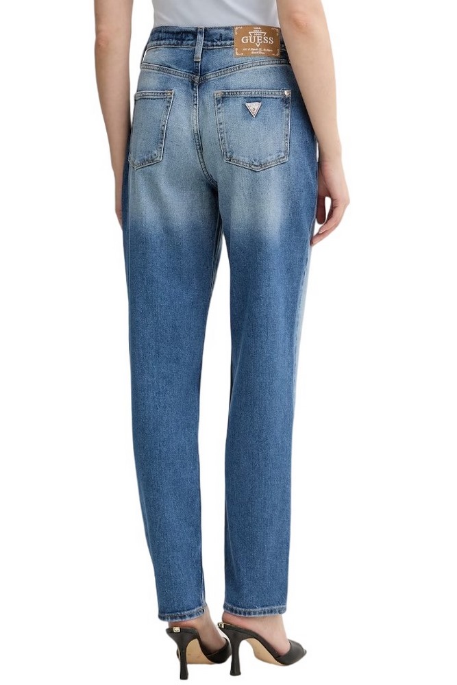 GUESS NEW MOM ΤΖΙΝ ΠΑΝΤΕΛΟΝΙ ΓΥΝΑΙΚΕΙΟ BLUΕ DENIM