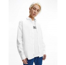 CALVIN KLEIN JEANS CK CHEST LOGO SLIM STRETCH SHIRT ΠΟΥΚΑΜΙΣΟ ΑΝΔΡΙΚΟ WHITE CALVIN KLEIN JEANS CK CHEST LOGO SLIM STRETCH SHIRT ΠΟΥΚΑΜΙΣΟ ΑΝΔΡΙΚΟ WHITE