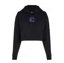 CALVIN KLEIN PRINTED BOX CROPPED HOODIE ΦΟΥΤΕΡ ΓΥΝΑΙΚΕΙΟ BLACK