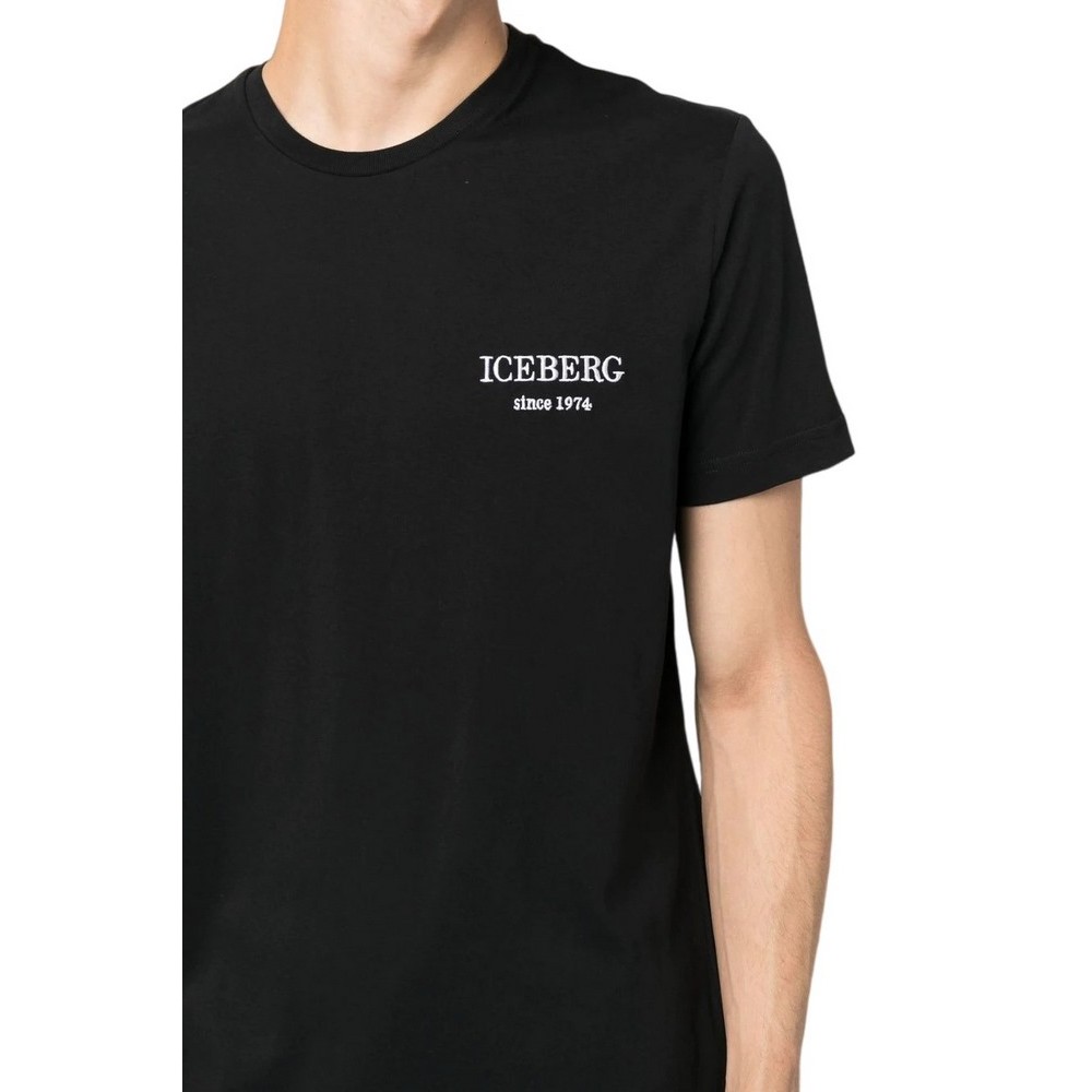 ICEBERG JERSEY T-SHIRT ΜΠΛΟΥΖΑ ΑΝΔΡΙΚΗ BLACK