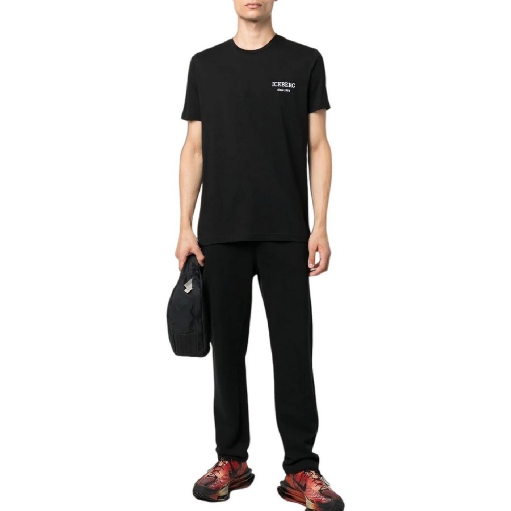 ICEBERG JERSEY T-SHIRT ΜΠΛΟΥΖΑ ΑΝΔΡΙΚΗ BLACK