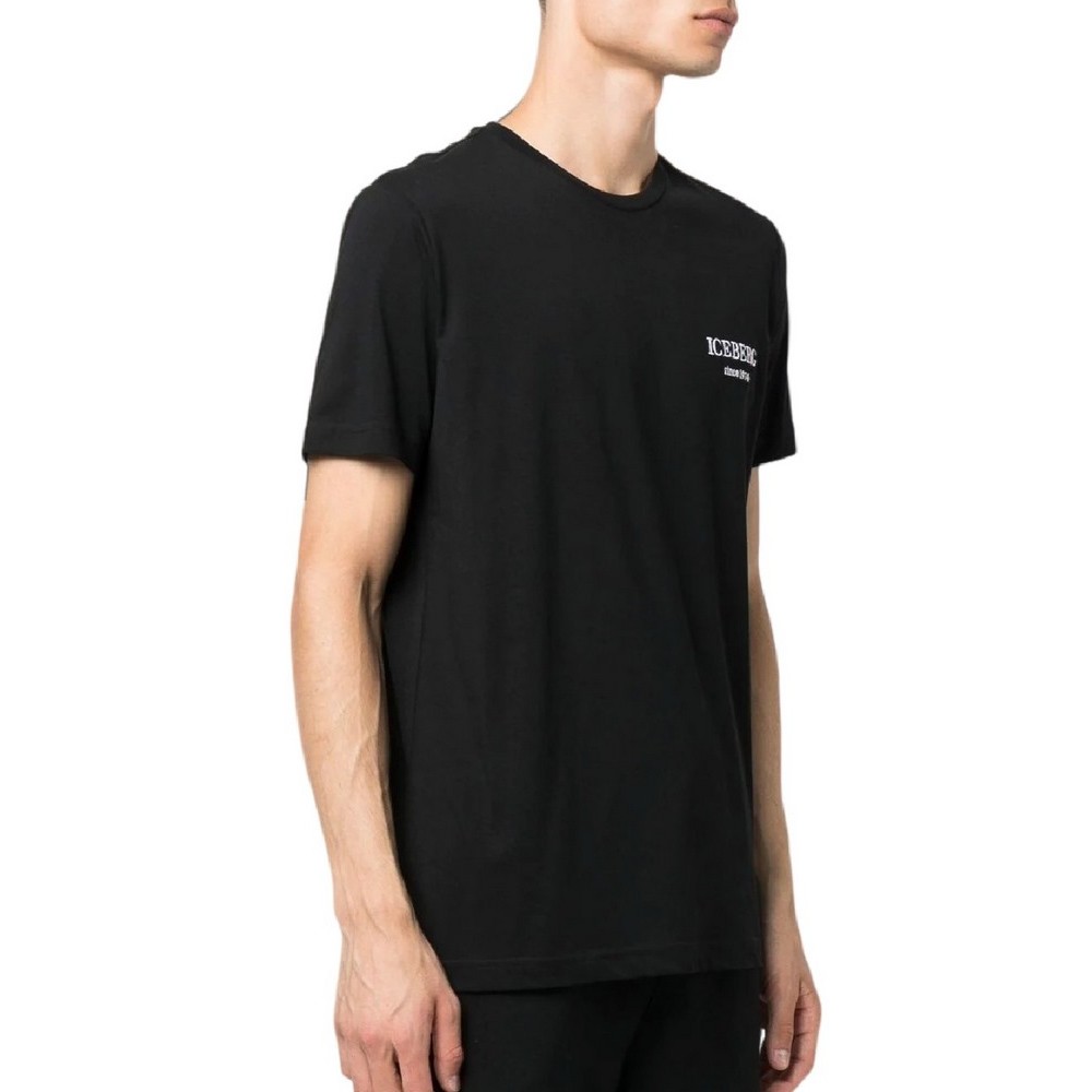 ICEBERG JERSEY T-SHIRT ΜΠΛΟΥΖΑ ΑΝΔΡΙΚΗ BLACK