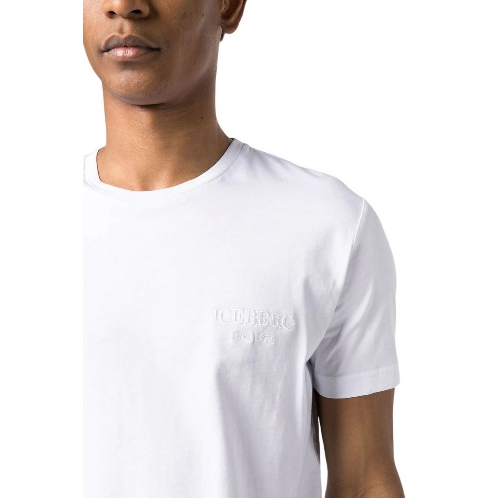 ICEBERG JERSEY T-SHIRT ΜΠΛΟΥΖΑ ΑΝΔΡΙΚΗ WHITE