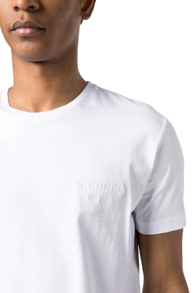 ICEBERG JERSEY T-SHIRT ΜΠΛΟΥΖΑ ΑΝΔΡΙΚΗ WHITE