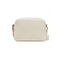 CALVIN KLEIN JEANS OVER WEBBING CAMERA BAG21 ΤΣΑΝΤΑ ΓΥΝΑΙΚΕΙΑ OFF WHITE