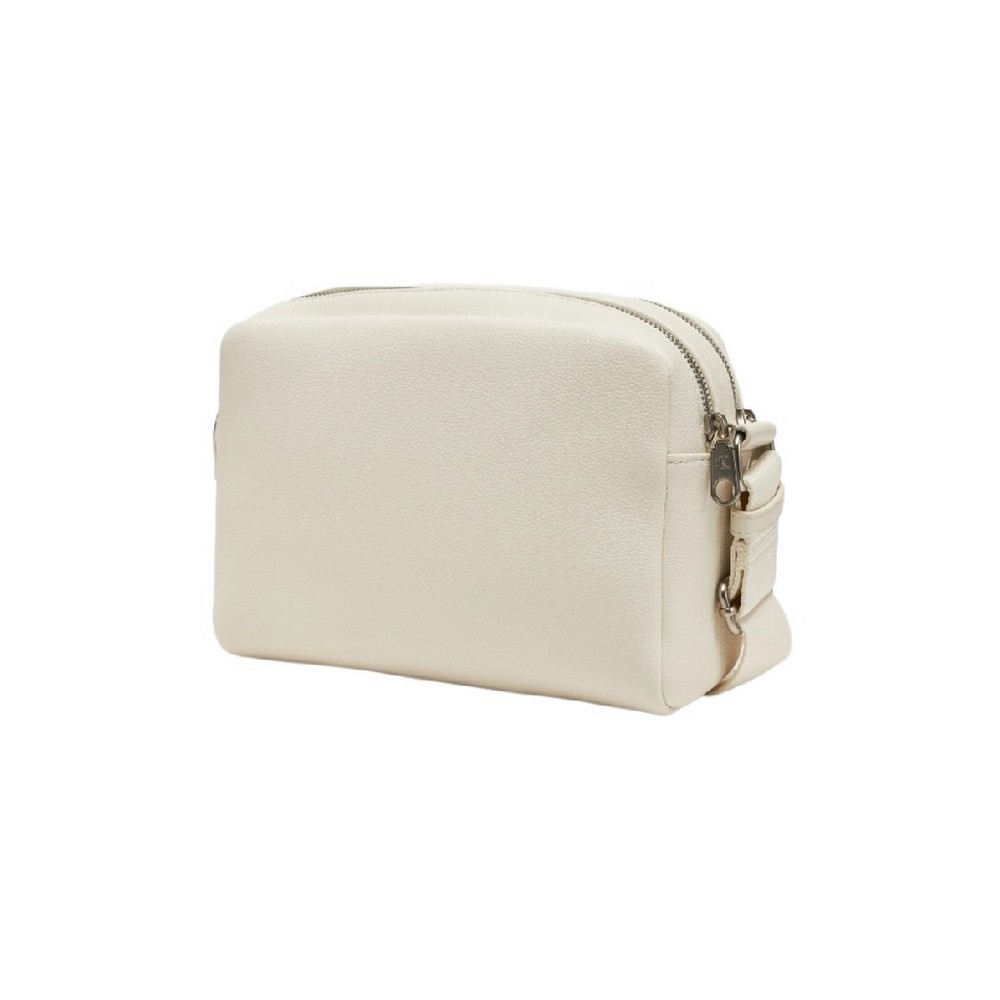 CALVIN KLEIN JEANS OVER WEBBING CAMERA BAG21 ΤΣΑΝΤΑ ΓΥΝΑΙΚΕΙΑ OFF WHITE