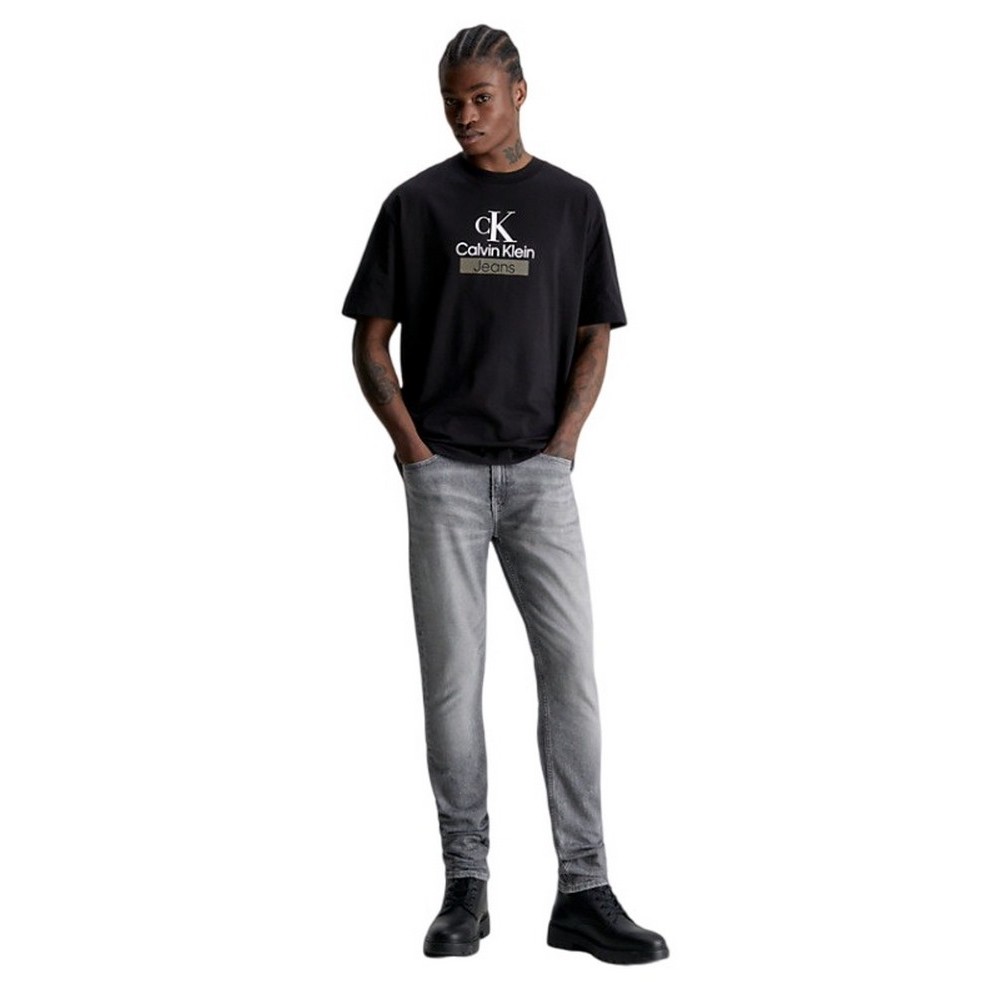 CALVIN KLEIN JEANS SLIM TAPER ΠΑΝΤΕΛΟΝΙ ΑΝΔΡΙΚΟ GREY