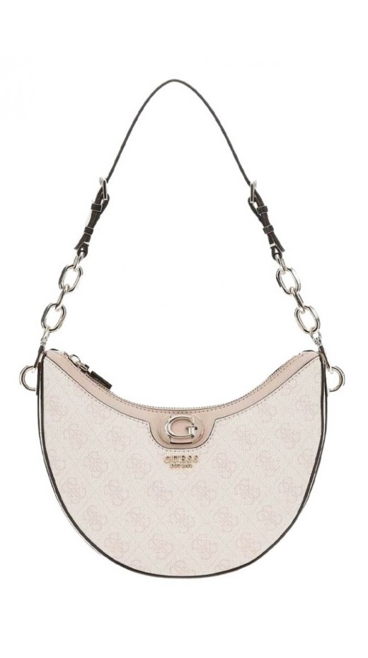 GUESS ORLINA LOGO TOP ZIP SHLDR BAG ΤΣΑΝΤΑ ΓΥΝΑΙΚΕΙΑ SAND