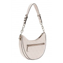 GUESS ORLINA LOGO TOP ZIP SHLDR BAG ΤΣΑΝΤΑ ΓΥΝΑΙΚΕΙΑ SAND
