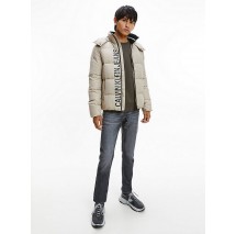 CALVIN KLEIN JEANS ESSENTIALS NON DOWN JACKET ΜΠΟΥΦΑΝ ΑΝΔΡΙΚΟ BEIGE