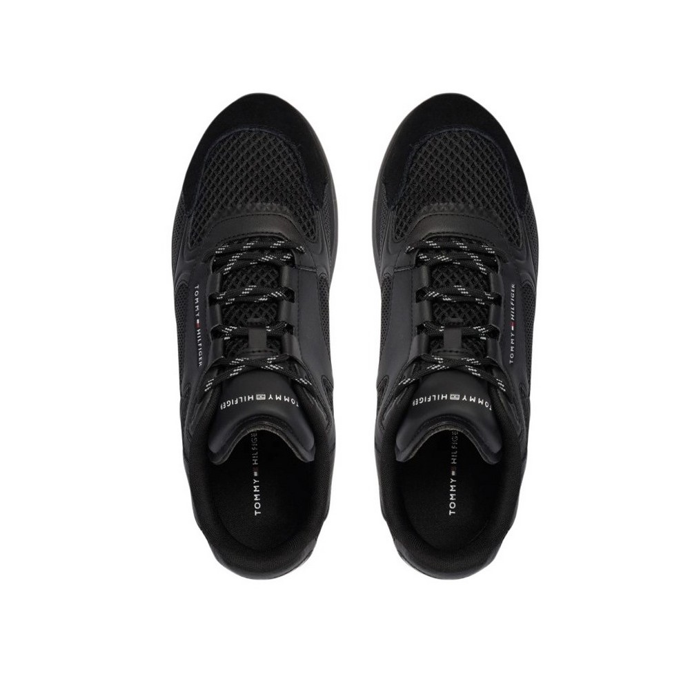 TOMMY HILFIGER LIGHTWEIGHT RUNNER MONOCOLOR ΠΑΠΟΥΤΣΙ ΑΝΔΡΙΚΟ BLACK