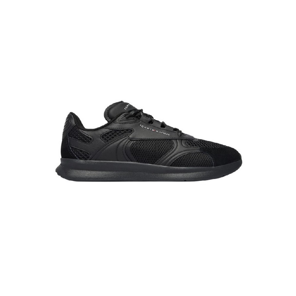 TOMMY HILFIGER LIGHTWEIGHT RUNNER MONOCOLOR ΠΑΠΟΥΤΣΙ ΑΝΔΡΙΚΟ BLACK