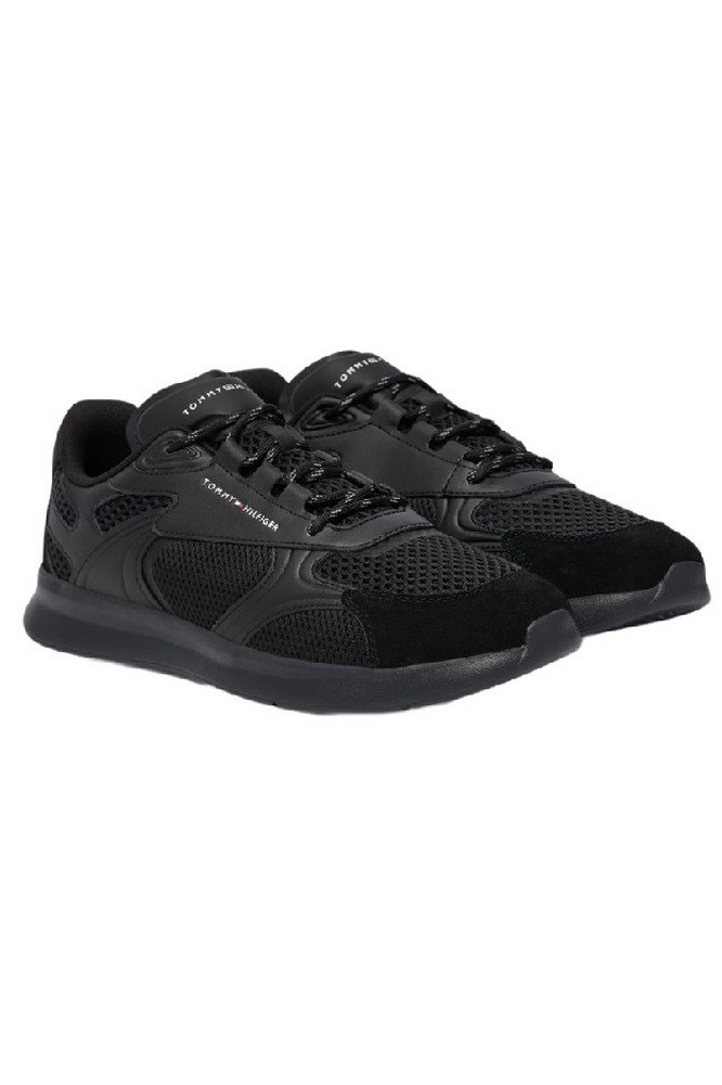 TOMMY HILFIGER LIGHTWEIGHT RUNNER MONOCOLOR ΠΑΠΟΥΤΣΙ ΑΝΔΡΙΚΟ BLACK