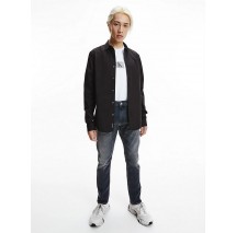 CALVIN KLEIN JEANS CK CHEST LOGO SLIM STRETCH SHIRT ΠΟΥΚΑΜΙΣΟ ΑΝΔΡΙΚΟ BLACK CALVIN KLEIN JEANS CK CHEST LOGO SLIM STRETCH SHIRT ΠΟΥΚΑΜΙΣΟ ΑΝΔΡΙΚΟ BLACK
