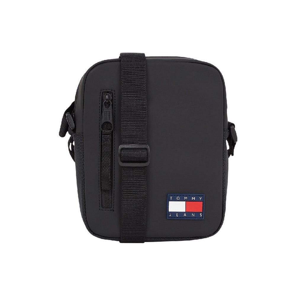 TOMMY JEANS ELEVATED PU REPORTER ΤΣΑΝΤΑ ΑΝΔΡΙΚΗ BLACK