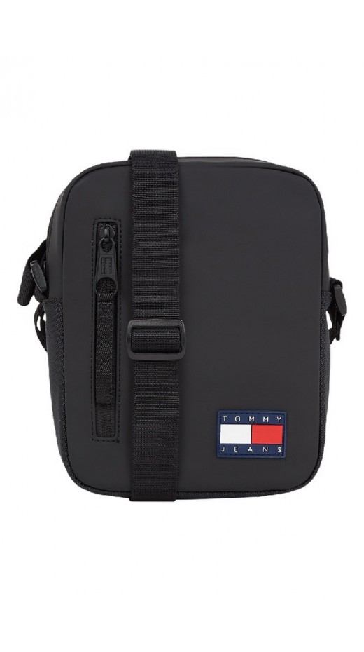 TOMMY JEANS ELEVATED PU REPORTER ΤΣΑΝΤΑ ΑΝΔΡΙΚΗ BLACK
