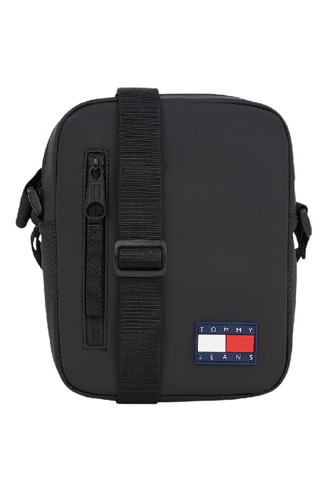 TOMMY JEANS ELEVATED PU REPORTER ΤΣΑΝΤΑ ΑΝΔΡΙΚΗ BLACK