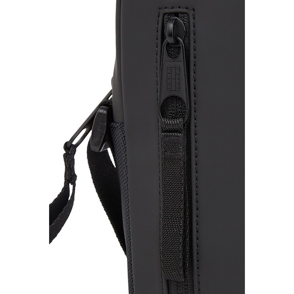 TOMMY JEANS ELEVATED PU REPORTER ΤΣΑΝΤΑ ΑΝΔΡΙΚΗ BLACK