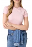GUESS BASIC MINI LOGO T-SHIRT ΜΠΛΟΥΖΑ ΓΥΝΑΙΚΕΙΑ PINK