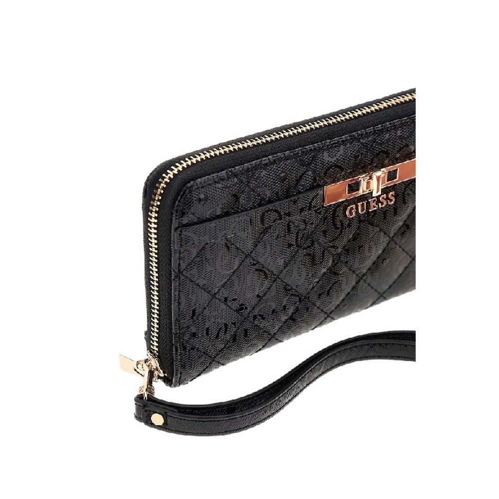 GUESS IDRA SLG LARGE ZIP AROUND ΠΟΡΤΟΦΟΛΙ ΓΥΝΑΙΚΕΙΟ BLACK