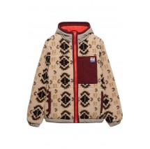 SUPERDRY SHERPA JAQUARD FLEECE HYBRID ΜΠΟΥΦΑΝ ΓΥΝΑΙΚΕΙΟ BEIGE
