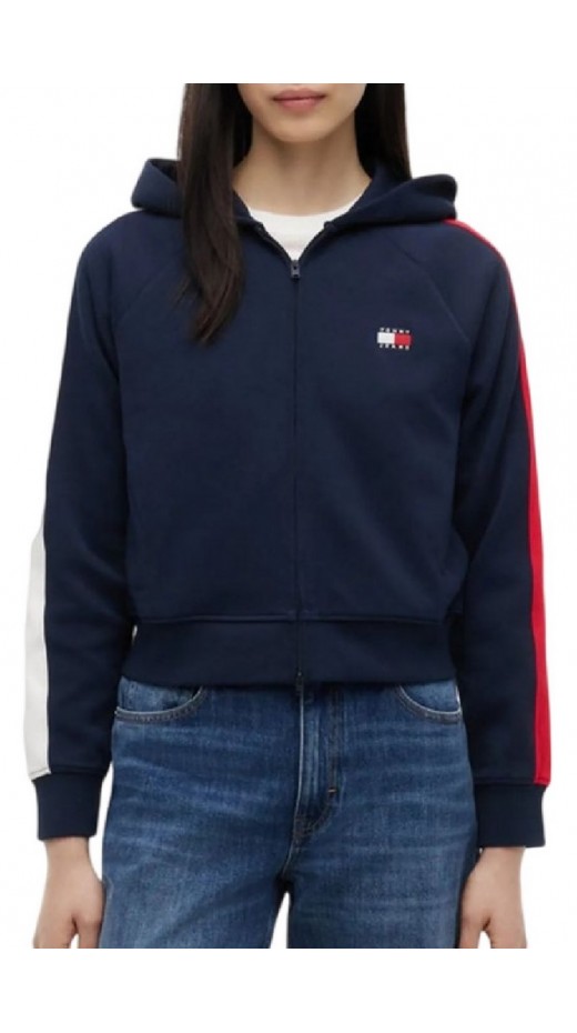 TOMMY JEANS REG BADGE TRACK HOOD EXT ΖΑΚΕΤΑ ΦΟΥΤΕΡ ΓΥΝΑΙΚΕΙΑ NAVY